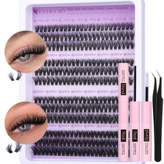 EYDEVRO lash clusters 30D40D natural look for subtle daytime appeal.