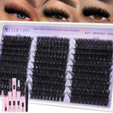 EYDEVRO Lash Clusters Kit display showcasing volume options.