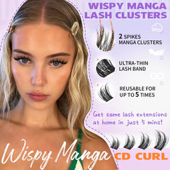 EYDEVRO Manga Lash Clusters Kit length range enables customized wispy to manga styles