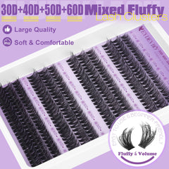 EYDEVRO wispy clusters closeup show delicate airy lashes for a soft, eye-opening look.