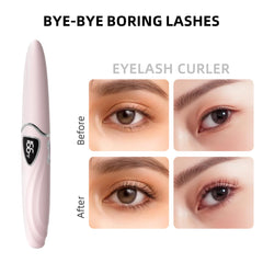 EYECURL S600 temperature display shows precise control for consistent curls.