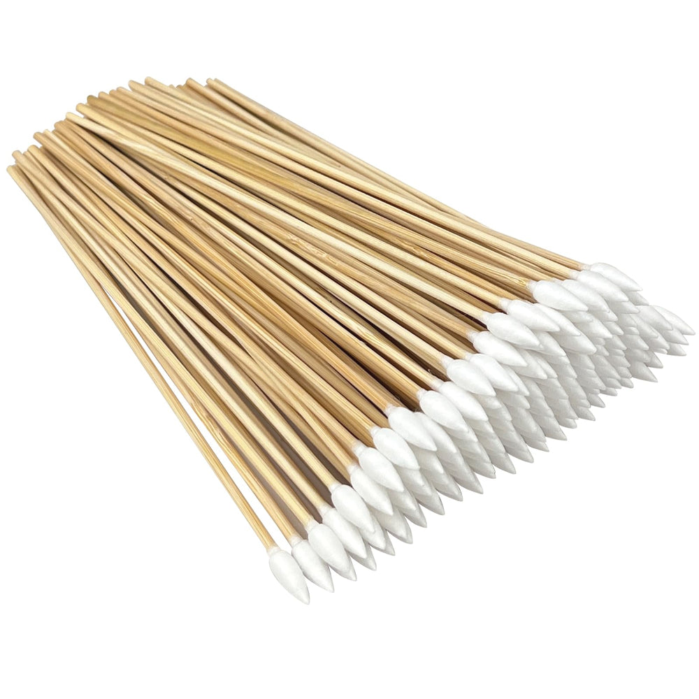 eyxformula 6in cotton swabs packaging shows long bamboo sticks for tough-to-reach tasks.