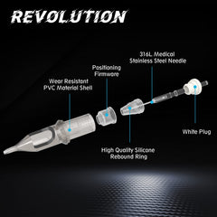 EZTAT2 Revolution low-profile housing supports smoother ink flow during sessions.