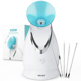 EZBASICS facial steamer ionic-mist overview for at-home spa and pore care