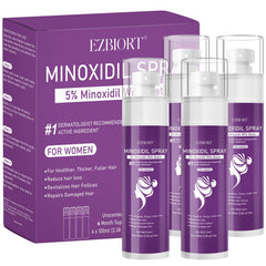 EZBIORT 5% Minoxidil spray bottle for scalp regrowth and daily use