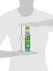 Fa Caribbean Lemon deodorant spray packaging on display highlights fresh fragrance for daily routine