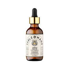 Fable & Mane HoliRoots strengthening serum bottle hints at thicker, healthier strands.