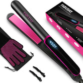 Fabuday flat iron with 1-inch floating ceramic plates for smooth snag-free styling