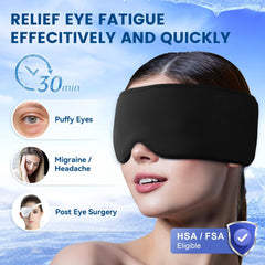 FACEMOON cooling gel eye mask with forehead focus for sinus relief.