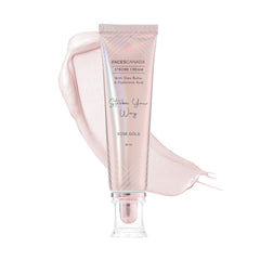 Faces Canada Strobe Cream Rose Gold bottle reveals luminous glow with hydration