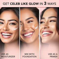 Faces Canada Strobe Cream Rose Gold pump-dispense for easy, mess-free glow