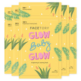 FACETORY Glow Baby Glow ampoule close-up – soothing prep for hydrated skin