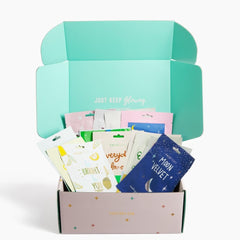 FACETORY K-Beauty masks collection display with hydration and brightening options.