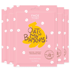 FACETORY Oats My Bananas mask pack hero image for radiant, hydrated skin.