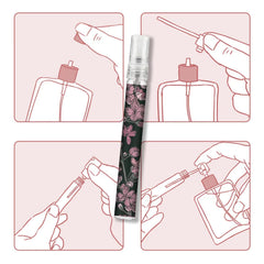 Facewegen pink 10ml portable fragrance spray ideal for color-coded organization.