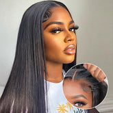 FACMOOD 6x4 HD lace wig front shot with seamless melt for everyday wear