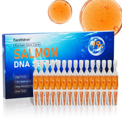FaczUryn Salmon DNA Serum ampoule packaging supports travel-friendly anti-aging routine.