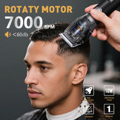 FADEKING beard trimmer zero-gap close-up shows sharp edge capabilities for clean lines