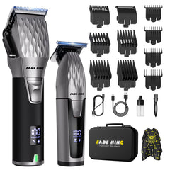 FADEKING cordless hair clippers front view for precise home barbering results