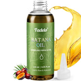 Fadelo Batana Oil bottle closeup—pure, natural scalp nourishment for healthy hair