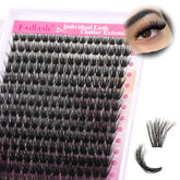 FADLASH Lash Clusters 100D strip closeup shows soft, lightweight lashes for comfortable wear