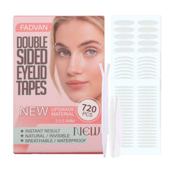 FADVAN double-sided eyelid tape pack 720pcs for practice and everyday use.