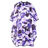 FaHaner professional cutting cape with extended coverage protects clothing during busy haircut sessions