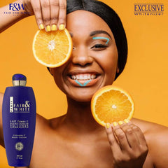 Fair & White vitamin C dispense allows controlled application for smooth, even skin.