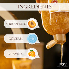 FAIR & WHITE Gold Precious Scrub lather swirls into rich foam for smoother skin