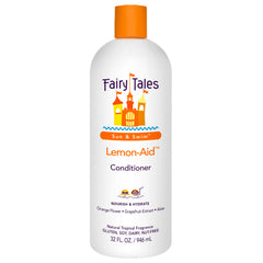 Fairy Tales Swimmer Conditioner 32oz bottle hydrates and detangles kid's sun-damaged hair.