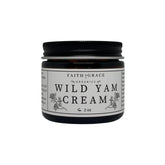 Faith and Grace Organics wild yam cream tub for daily moisturizing and skin comfort