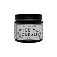 Faith and Grace Organics wild yam cream tub for daily moisturizing and skin comfort