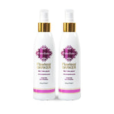 Fake Bake self-tanning liquid bottle showing streak-free dark tan.