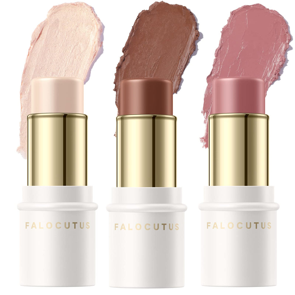 Falocutus contour-stick set packaging shows compact design for on-the-go makeup.