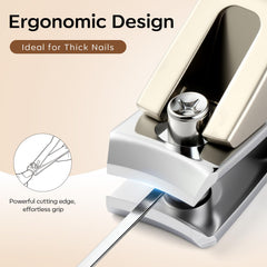 FAMILIFE stainless-steel nail file for smooth edge finish.