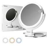 Fancii Sadie dual-sided travel mirror for precise makeup tasks on the go.