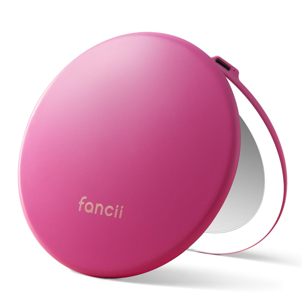 Fancii Taylor compact travel mirror with light settings for on-the-go makeup