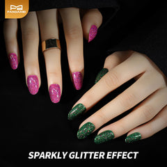 Fandamei nude-pink cat-eye nails for elegant everyday wear