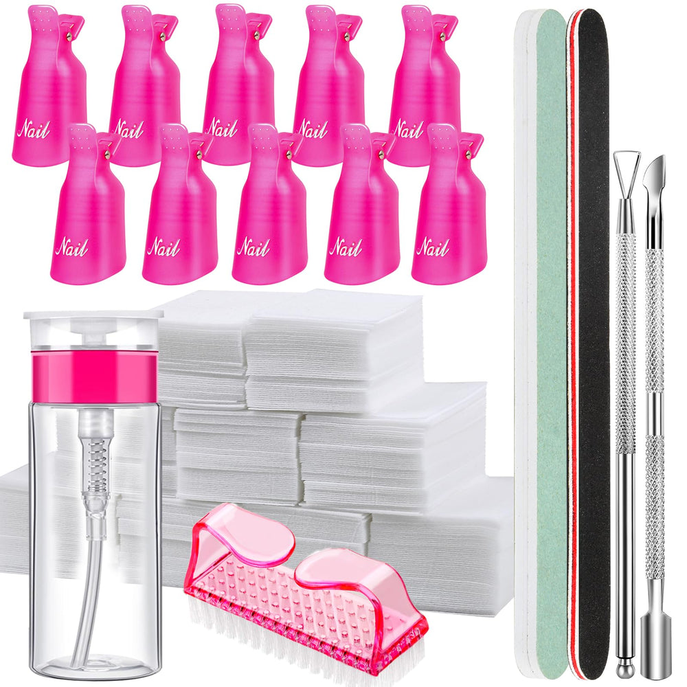 Fandamei gel remover clips Rose Red securely grip fingers for gel removal