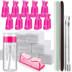 Fandamei gel remover clips Rose Red securely grip fingers for gel removal