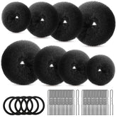Fandamei extra-large donut bun for secure thick hair updos