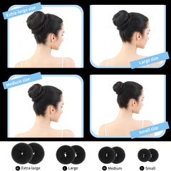 Fandamei small donut bun for fine or short hair