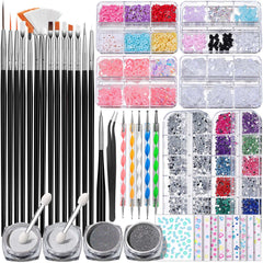 Fandamei nail art brushes set with precision tips for detailed designs