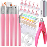 Fandamei nail art brushes for precise detailing and versatile nail designs