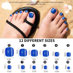 Fandamei short-square toenails ready for quick, confident wear.