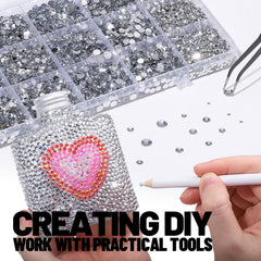 Fandamei white wax pen for picking up rhinestones with ease
