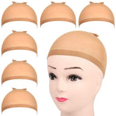 Fandamei wig cap collection 3-pack in light brown nylon for easy styling