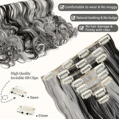 Fanguilar 3-clip weft blends evenly for balanced volume