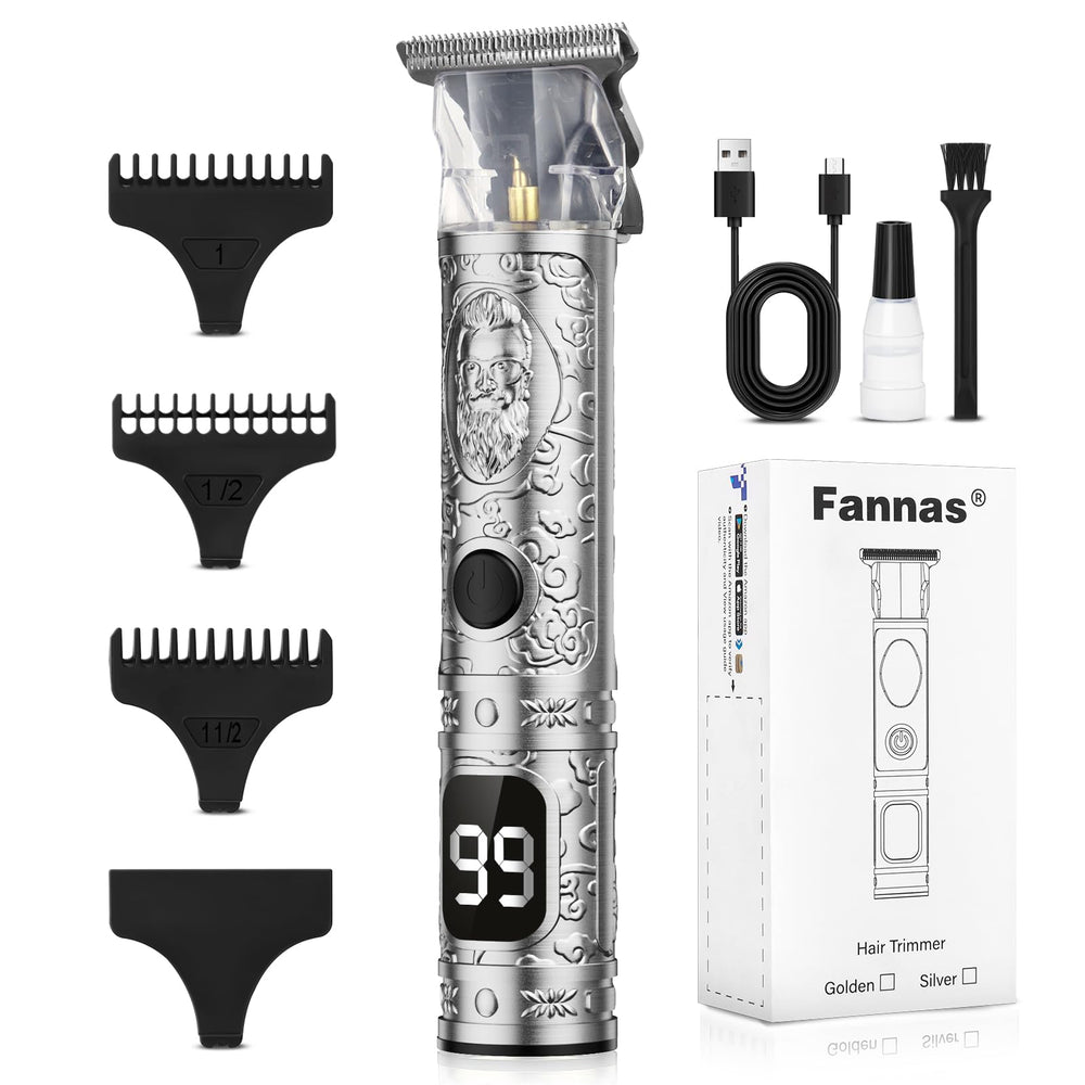 Fannas Hair Clippers cordless USB recharge system for on the go trimming