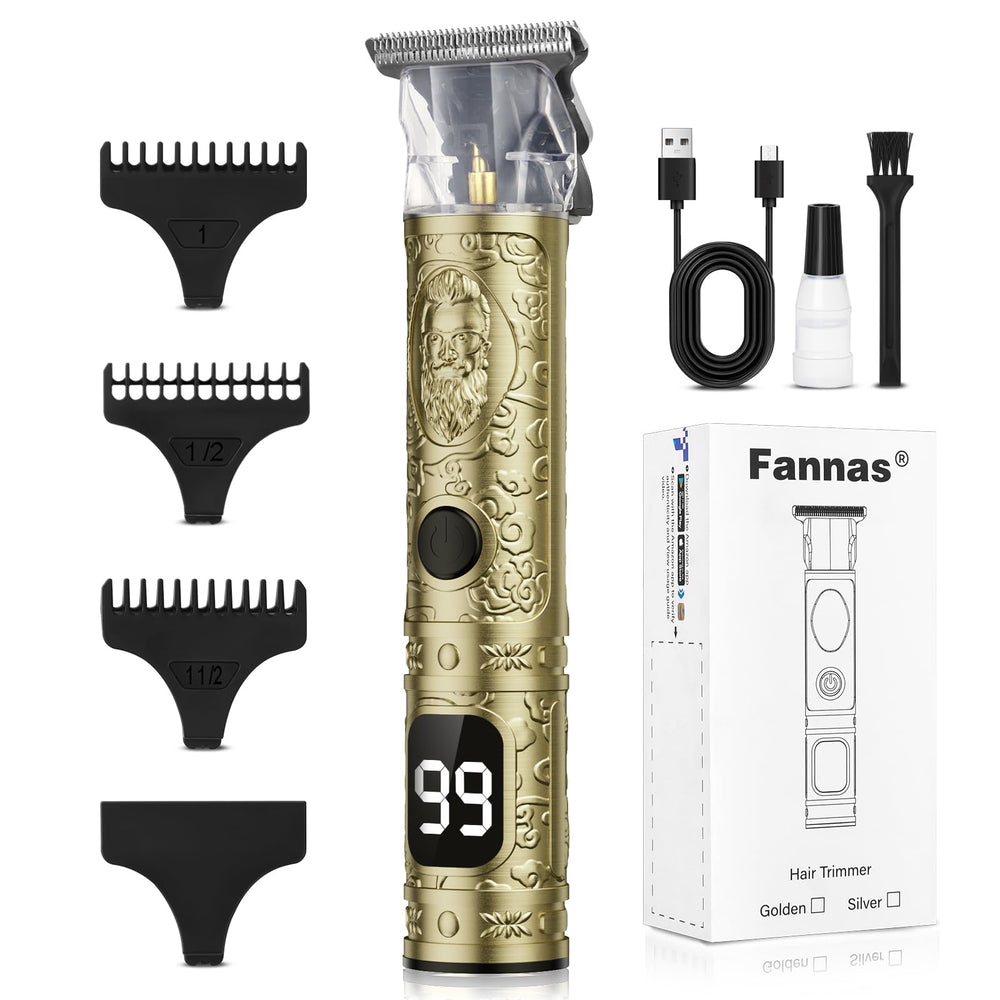 Fannas Hair Clippers cordless design with USB recharge for travel trims